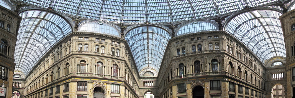 Inside vittorio Emanuele Gallery at Naples