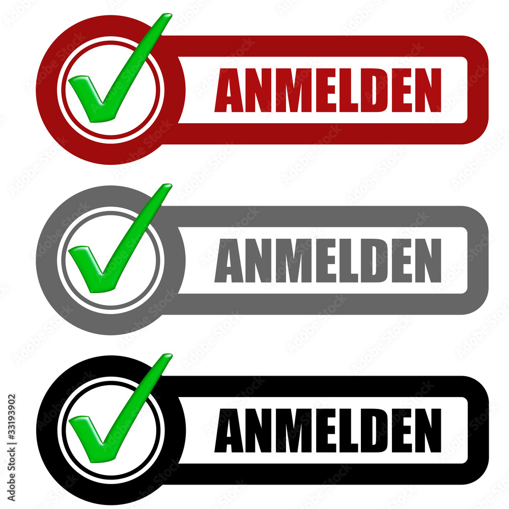 Checkbox Schild 3er ANMELDEN