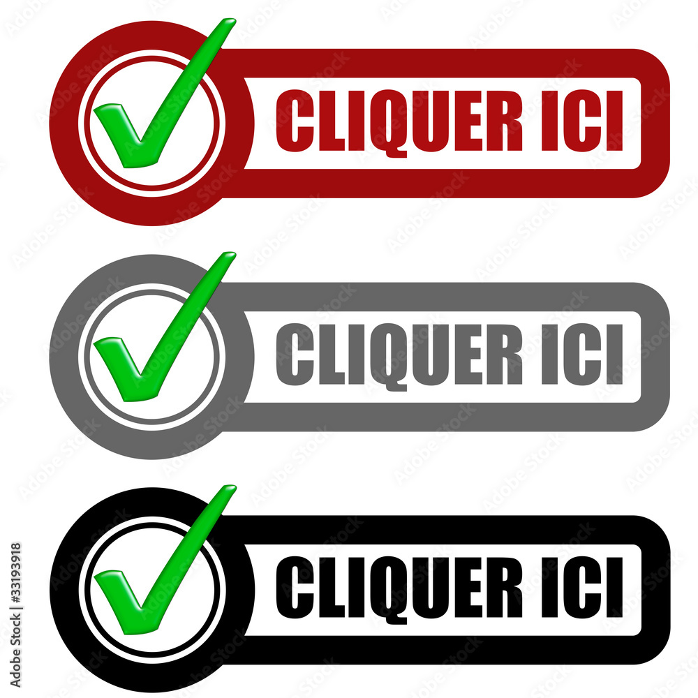 Checkbox Schild 3er CLIQUER ICI Checkbox Schild 3er CLIQUER ICI