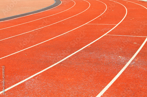 Running track lanes for athletes