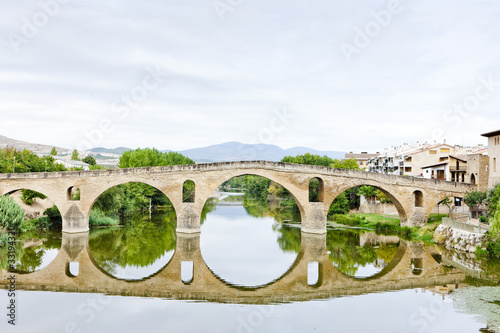 bridge over river Arga, Puente La Reina,  Way of Saint James photo