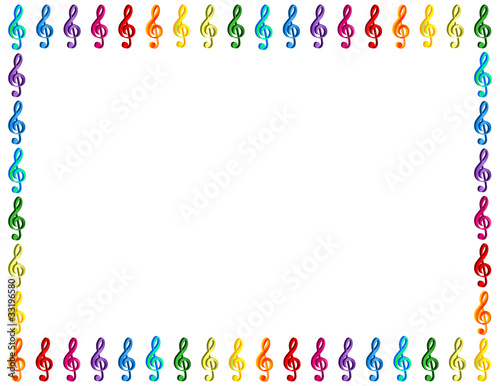 G Clef border frame