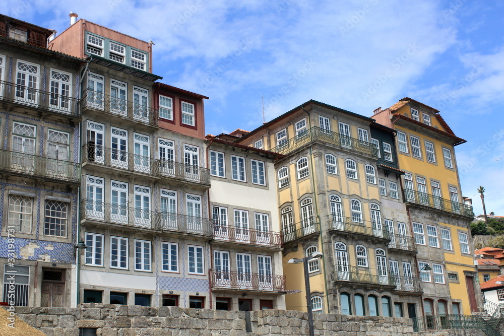 Colorful houses in Porto, Portugal