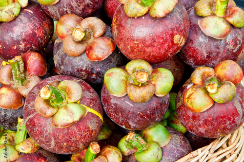 Mangosteen, delicious fruit from Thailand photo