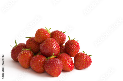 Frisch gepflückte Erdbeeren