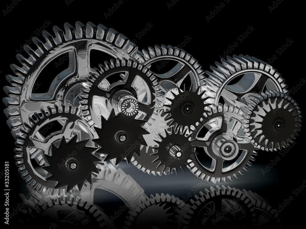 Gears isolated on white. Gears isolated on white.