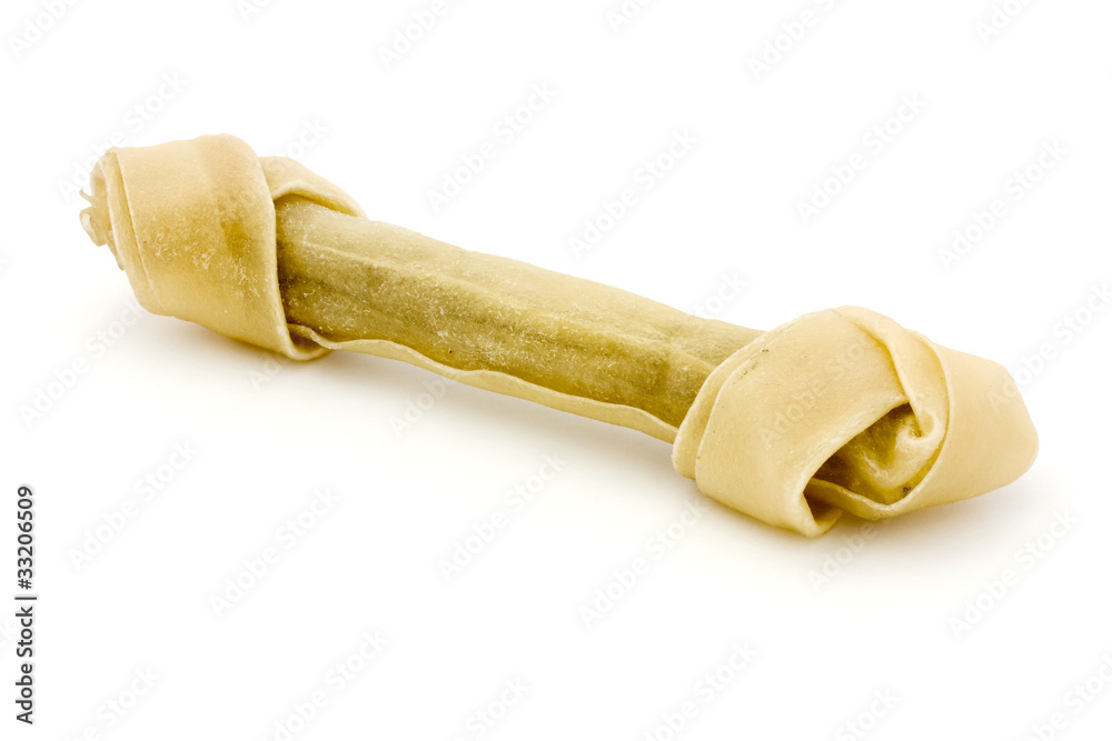 Dog bone over white Dog bone over white