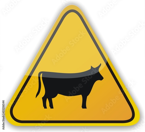 panneau vache
