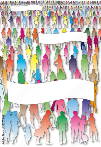 foule de gens