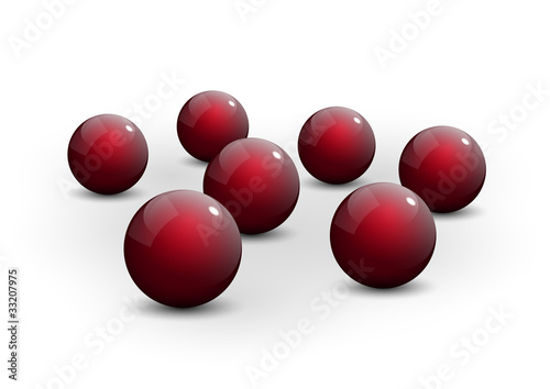 dark red sphere