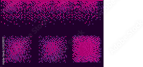Vector set of Backgrounds with shining disco-ball pattern