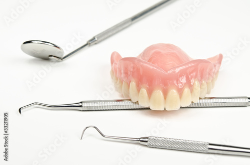 false teeth, instruments