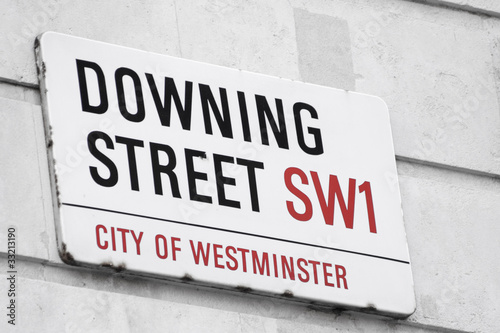 Downing Street road sign photo
