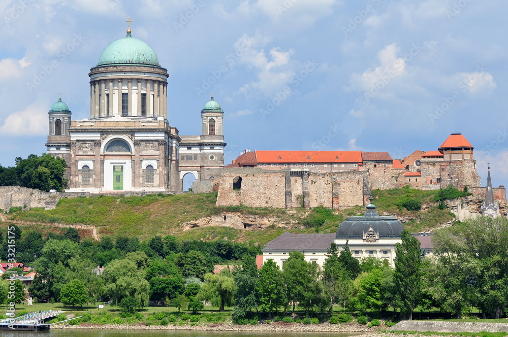imposing building of Basilica Esztergom,Hungary