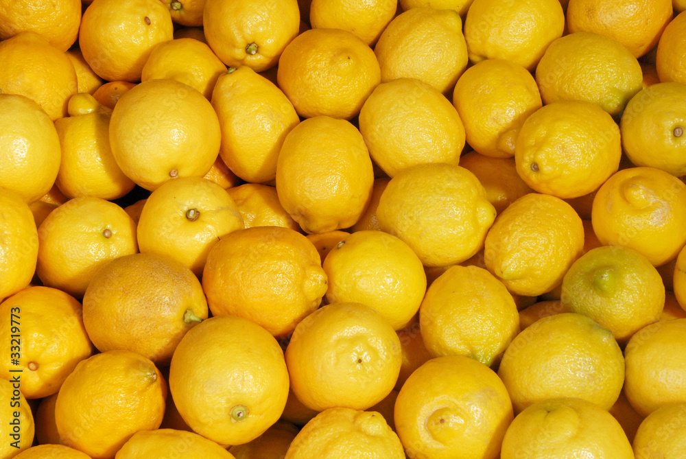 background of lemons