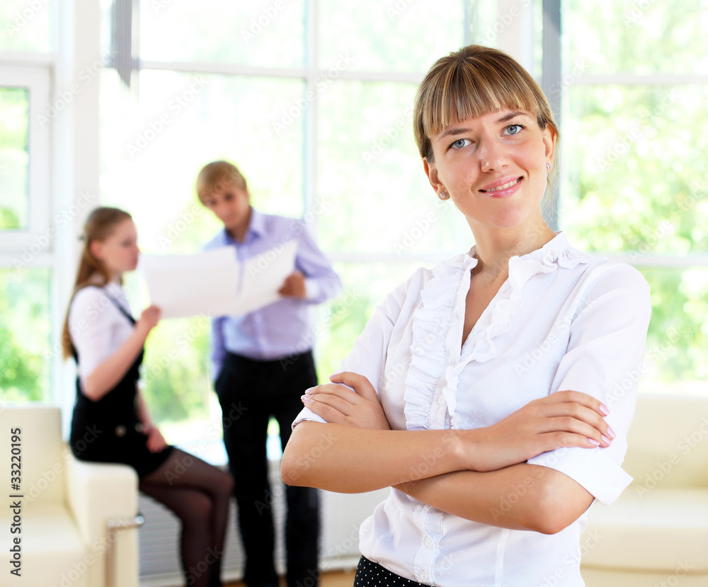 businesswoman in office businesswoman in office