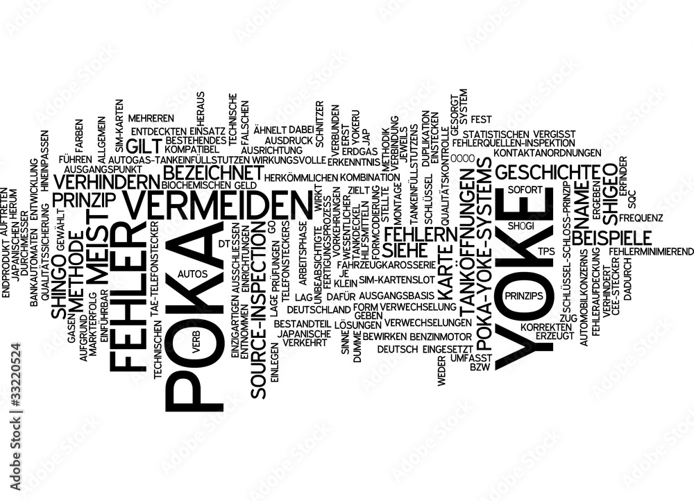 Obraz premium Poka yoke