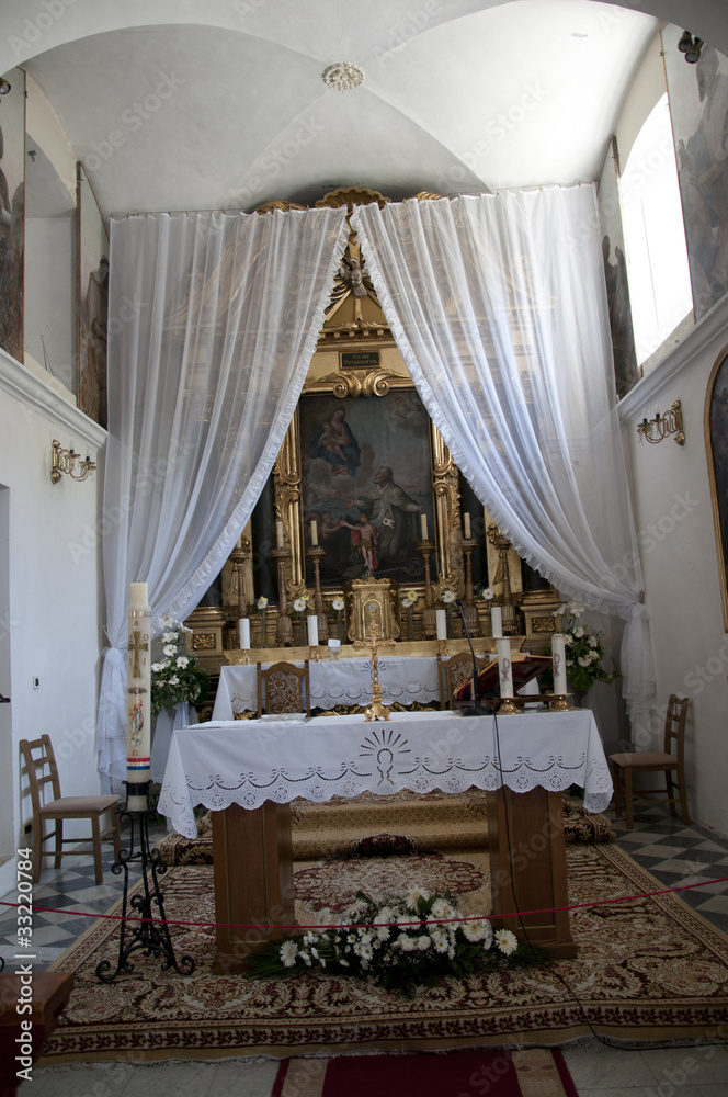 Obraz premium Chapel of Our Lady of the Snows in Cavtat in Croatia