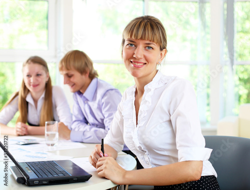 business woman in office