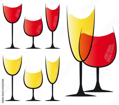 set wine glass