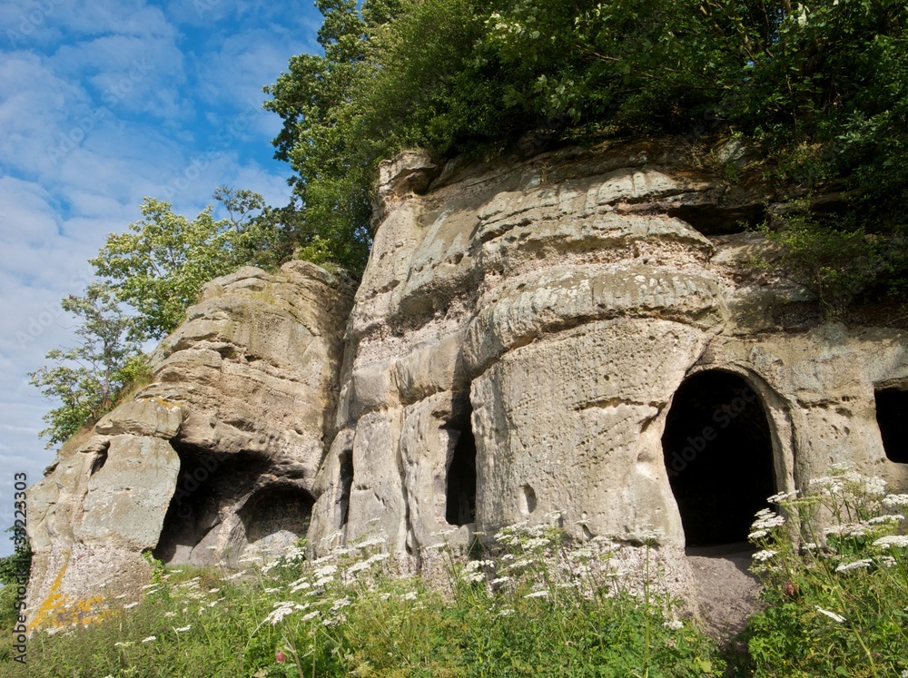 Anchor Church Caves, South Derbyshire. U.K