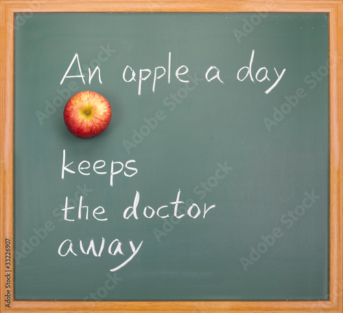 Fototapeta Naklejka Na Ścianę i Meble -  An apple a day keeps the doctor away