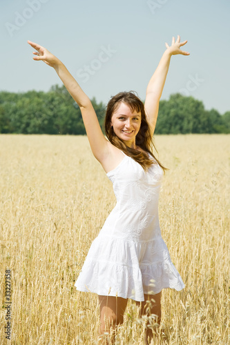 woman in the wheat field