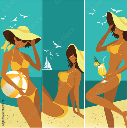 Three summer banners