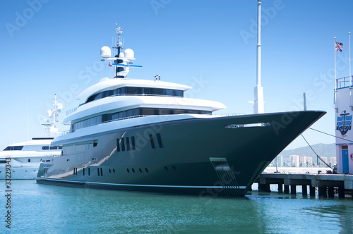 A Super Yacht Berthed in Gibraltar