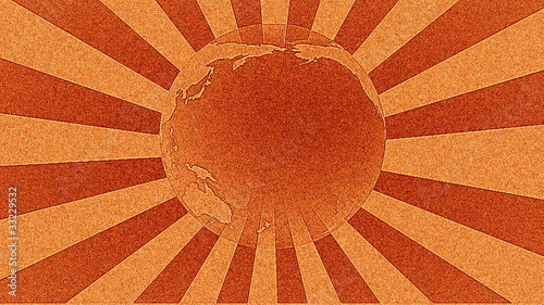 retro earth animation