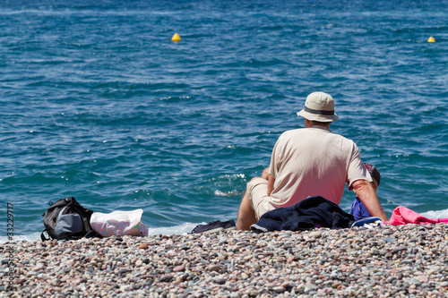 homme à la plage photo