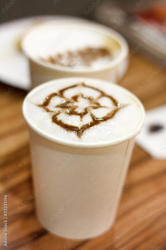 cappuccino in the coffee-shop cappuccino in the coffee-shop