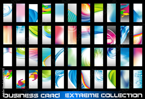 ollection of corporate business cards background