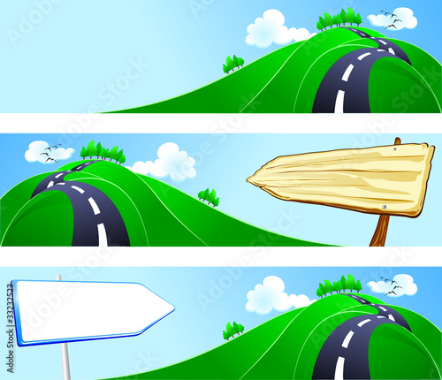 Banner con paesaggio - Banners with landscape