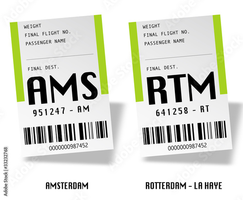 Airport tag bags - Pays-bas