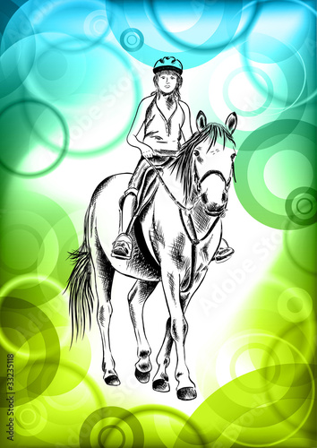 girl and horse