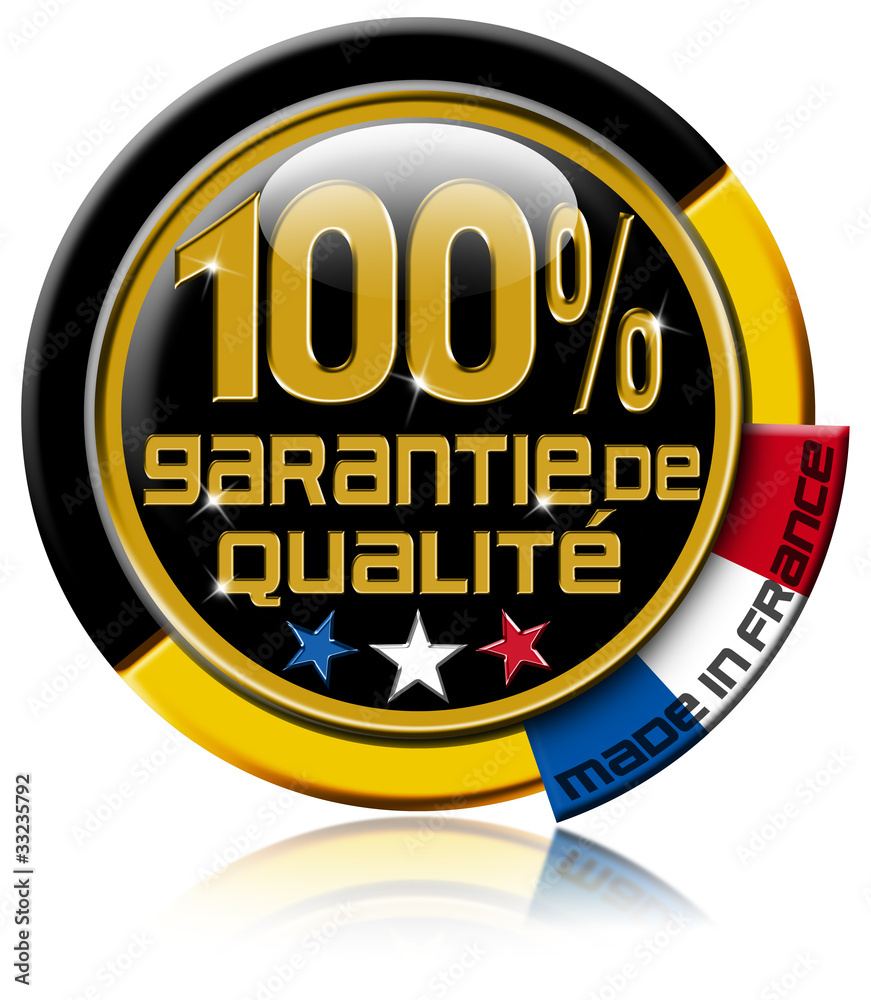 Garantie de qualité 100% Garantie de qualité 100%