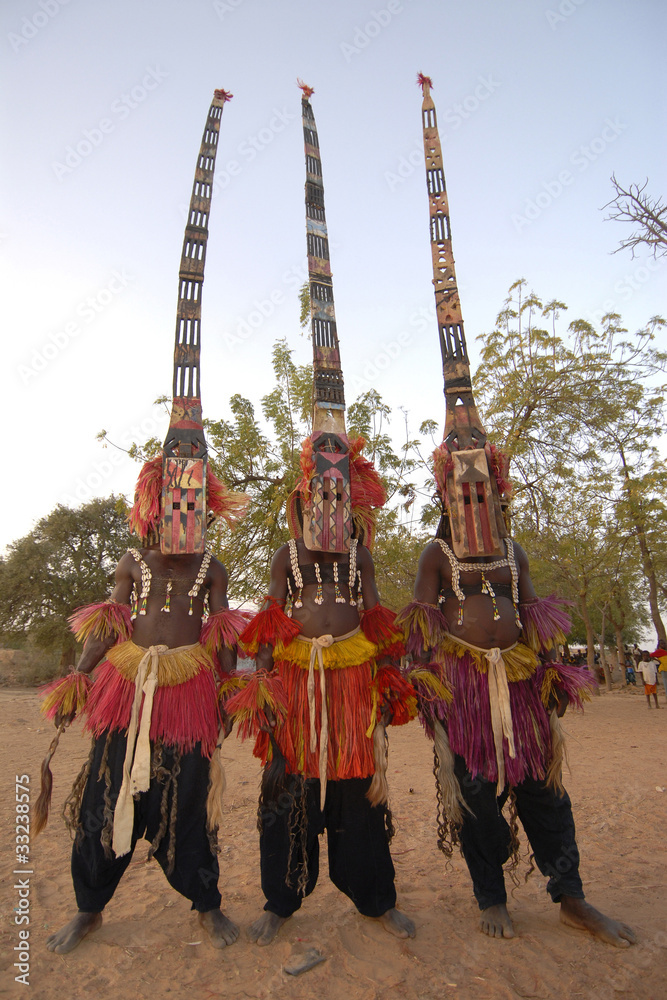 Obraz premium africa, mali, paesi dogon, maschere