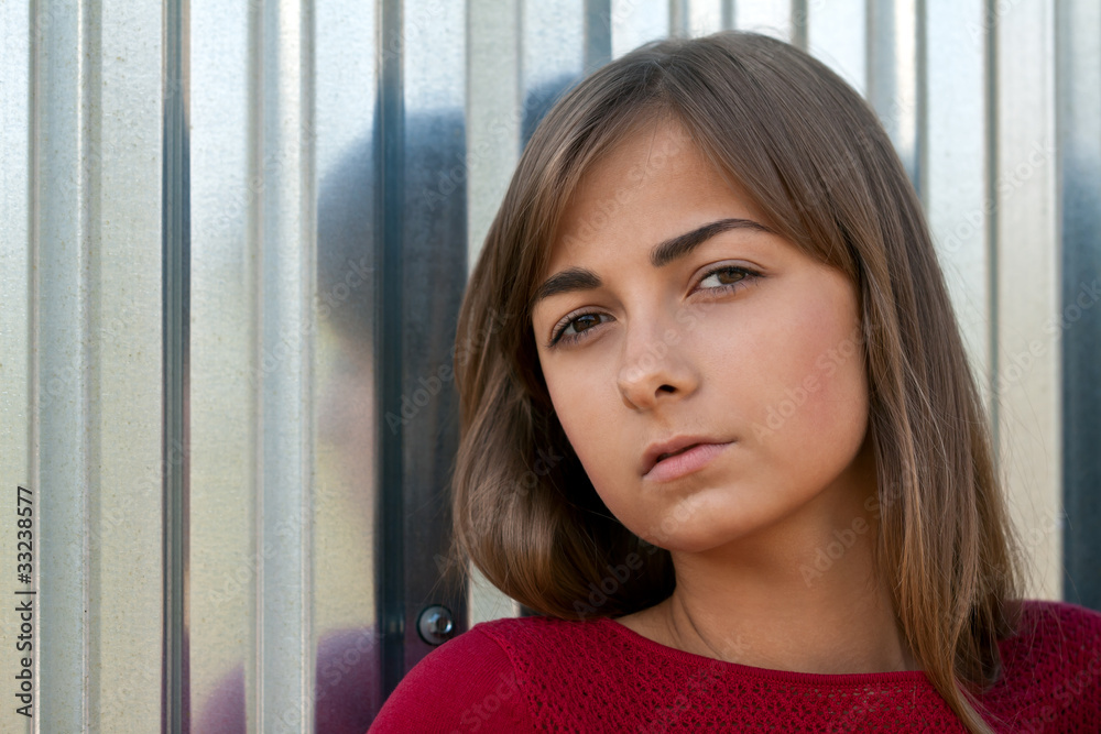 Portrait of a beautiful young girl Portrait of a beautiful young girl