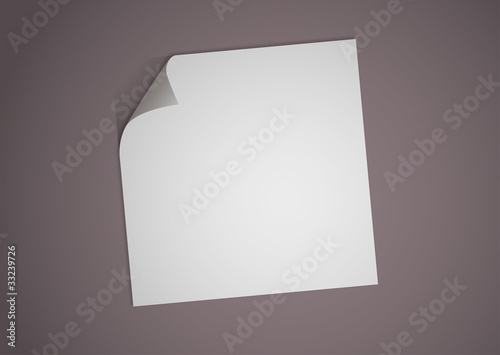 Feuille de papier corné