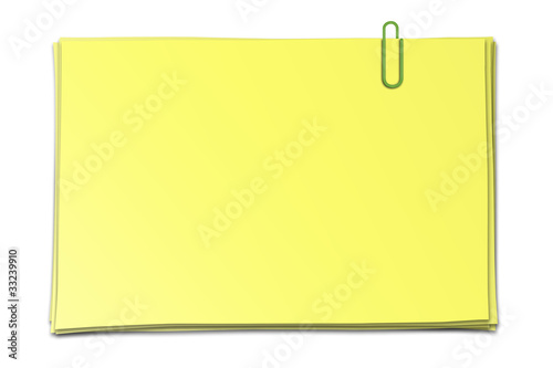 Stapel Merkzettel gelb