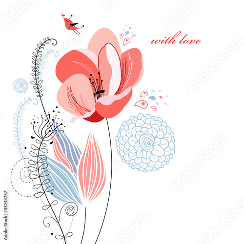 Flower of Love postcard