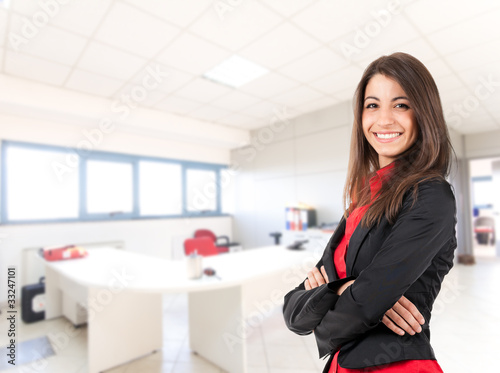 Smiling businesswoman portrait