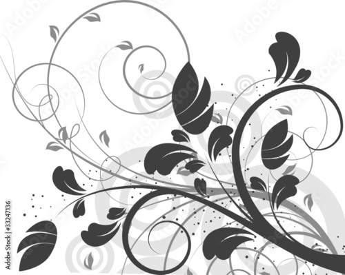 Floral abstract background.