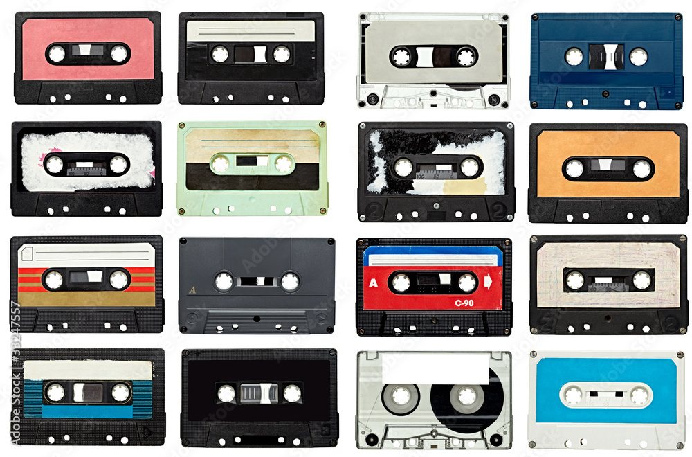 Fototapeta premium music audio tape vintage