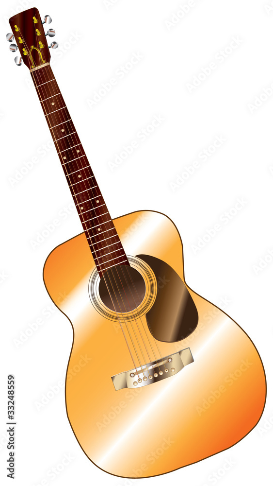 Obraz premium Isolated Guitar Illustration