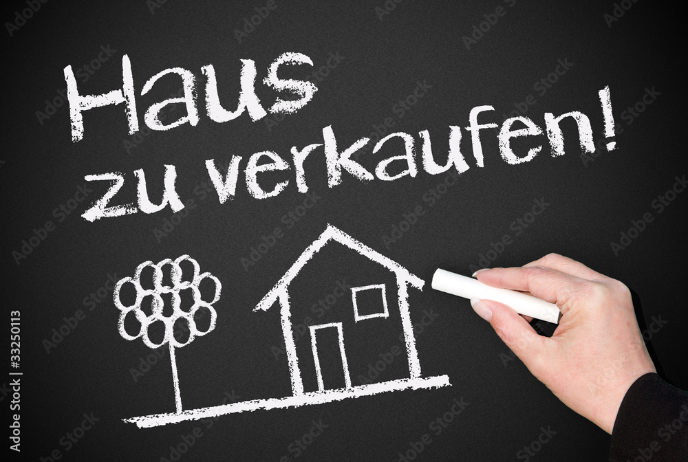 Haus zu verkaufen StockIllustration Adobe Stock