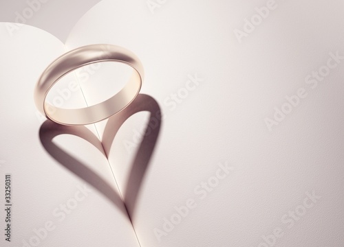 heartshadow with rings - your text photo