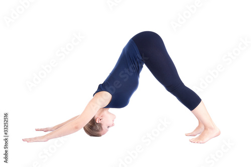 seventh step of surya namaskar Adho Mukha Svanasana photo