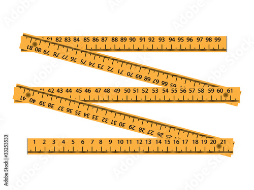 wood meter measuring tool - illustration